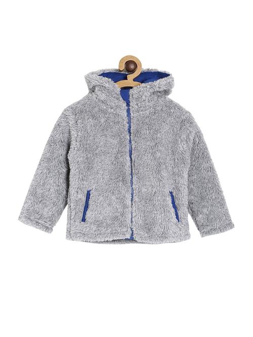 grey cotton blend plain sweatshirt - 21183396 - Very Small Image - 1