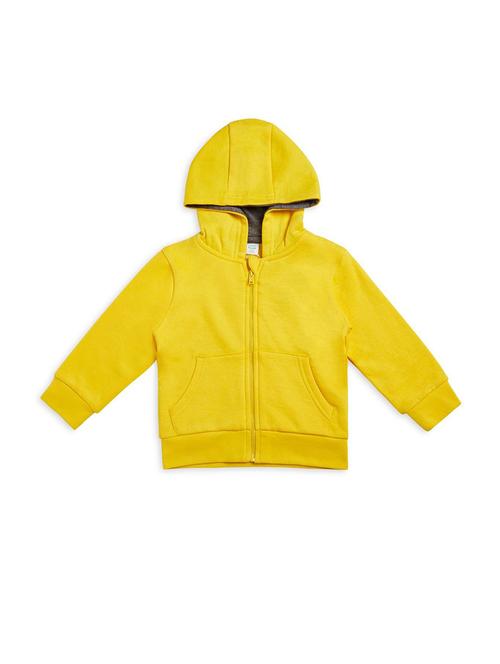 yellow cotton plain sweatshirt - 21183418 - Very Small Image - 1