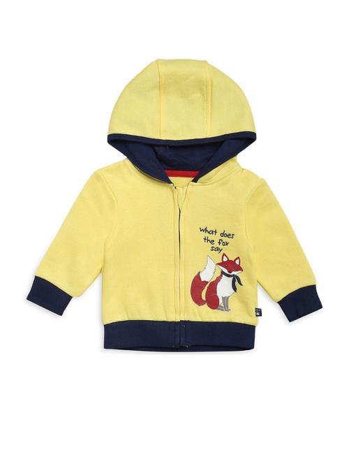yellow cotton placement print sweatshirt - 21183433 - Very Small Image - 1