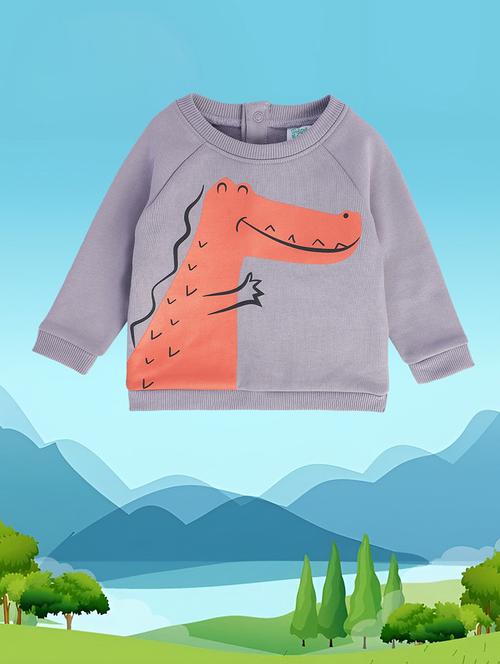 round neck long sleeves sweatshirts - 21183497 - Very Small Image - 1