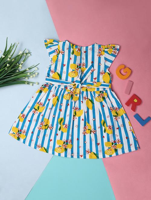 kids white cotton frock - 21183766 - Very Small Image - 1