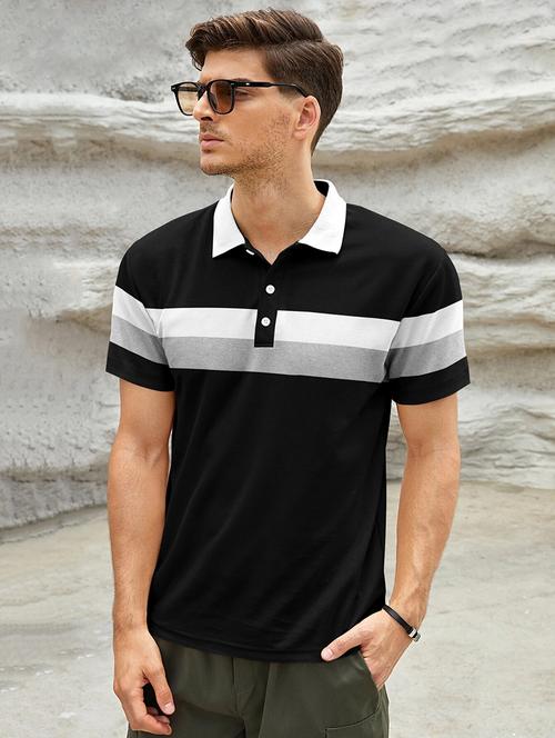 men striped cotton polo t-shirt - 21184843 - Very Small Image - 1