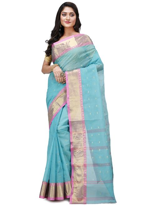 women self design tant saree - 21185084 - Very Small Image - 1
