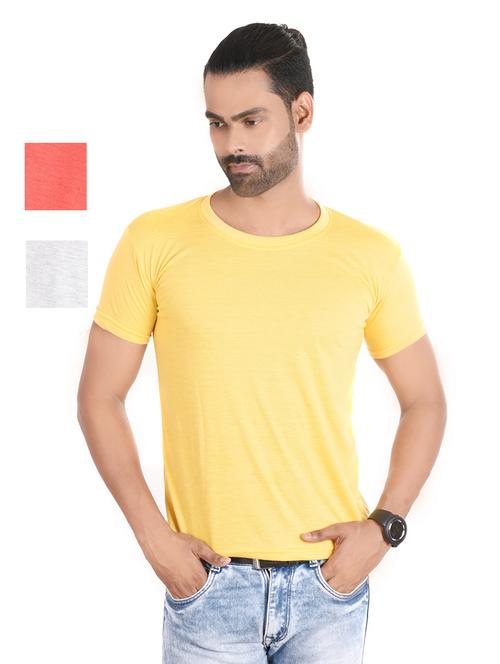 men pack of 3 plain t-shirt - 21185281 - Very Small Image - 1