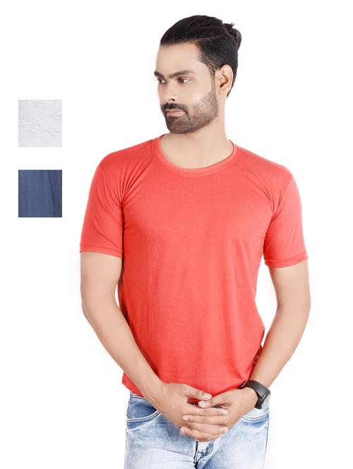 men pack of 3 plain t-shirt - 21185310 - Very Small Image - 1