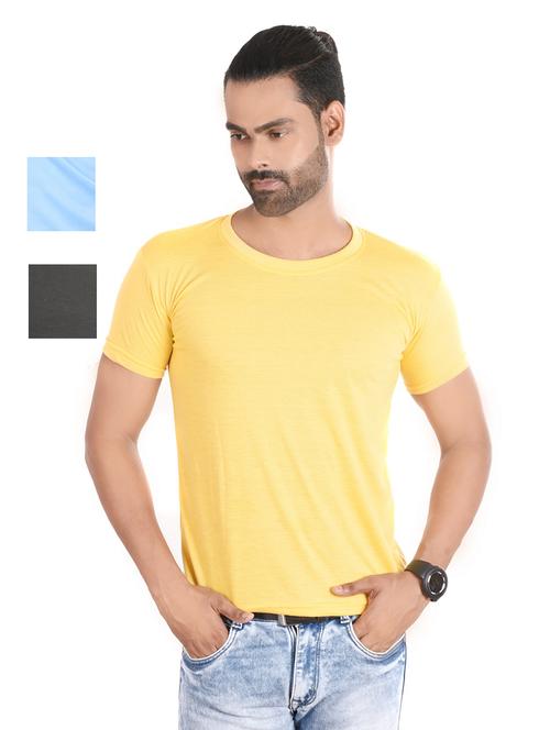 men pack of 3 plain t-shirt - 21185313 - Very Small Image - 1