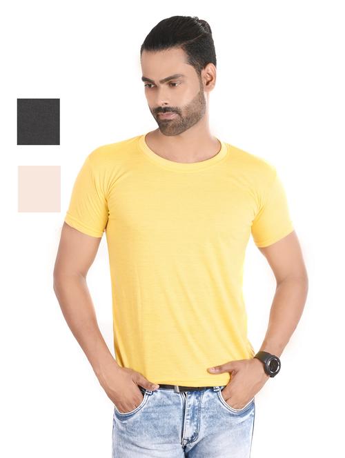 men pack of 3 plain t-shirt - 21185320 - Very Small Image - 1