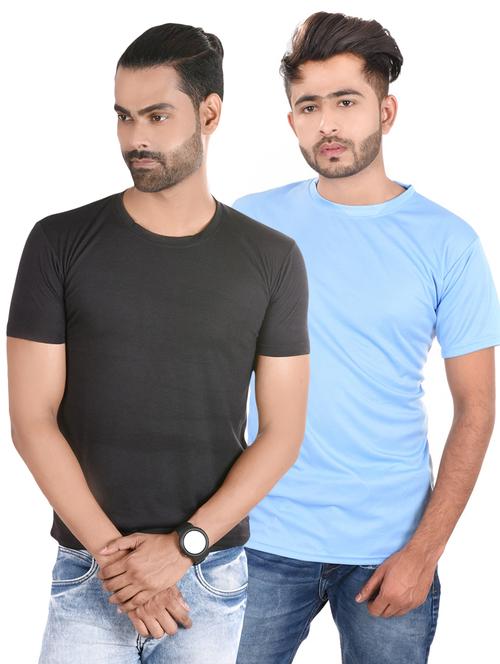 men pack of 2 plain t-shirt - 21185333 - Very Small Image - 1