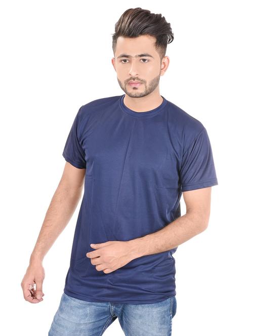 men solid round neck t-shirt - 21185358 - Very Small Image - 1