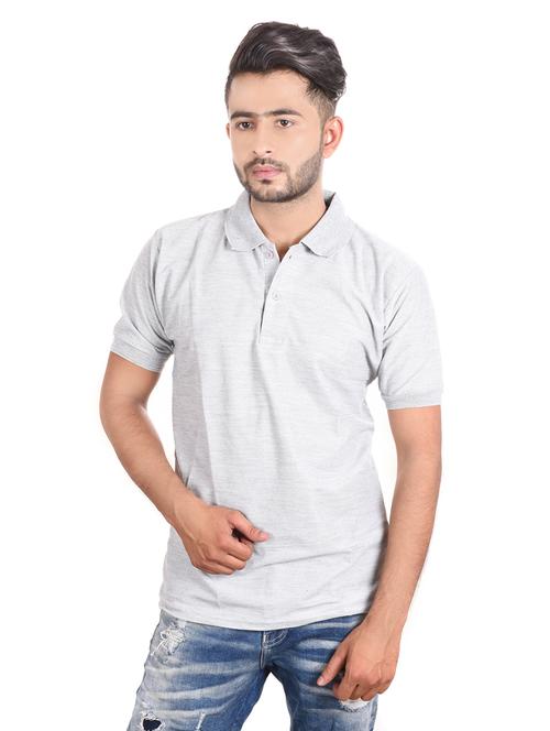 men solid cotton polo t-shirt - 21185426 - Very Small Image - 1