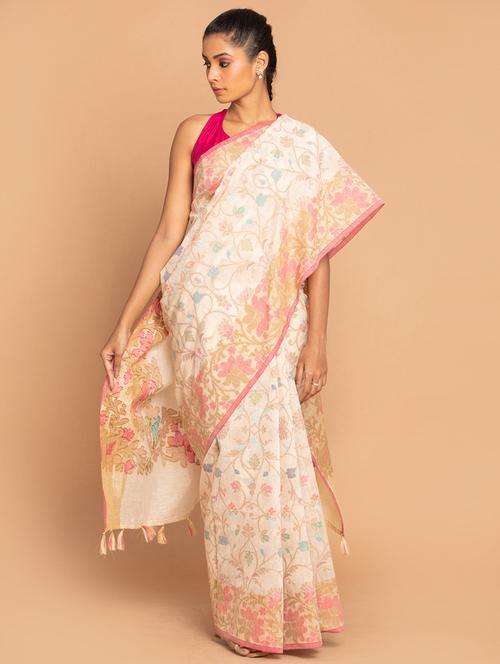 women self design banarasi saree with blouse - 21185889 - Very Small Image - 1