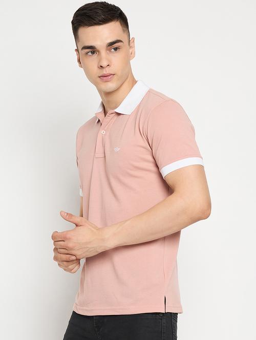 pink cotton plain t-shirt - 21186006 - Very Small Image - 1