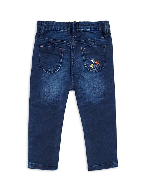 blue cotton blend plain jeans - 21186131 - Very Small Image - 1