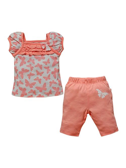 orange printed full length sets - 21186401 - Very Small Image - 1