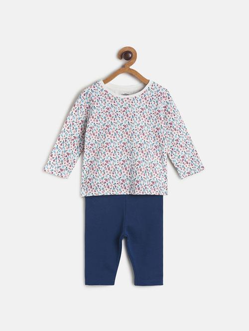 kids printed full length twin set - 21186476 - Very Small Image - 1