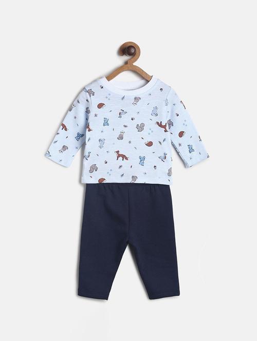 kids printed full length twin set - 21186478 - Very Small Image - 1