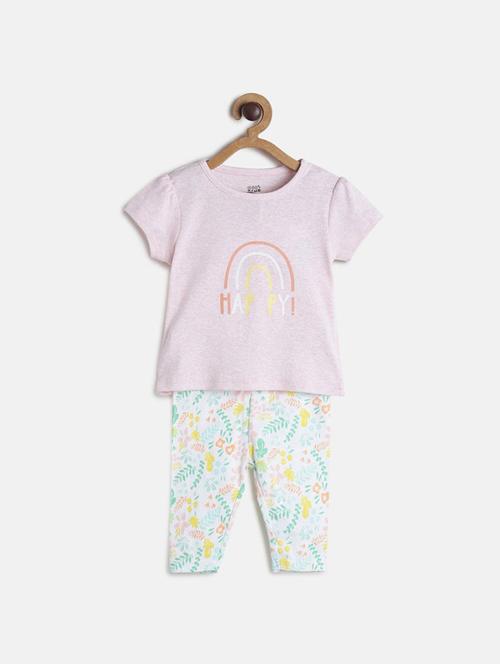 girls printed full lenght twin set - 21186485 - Very Small Image - 1