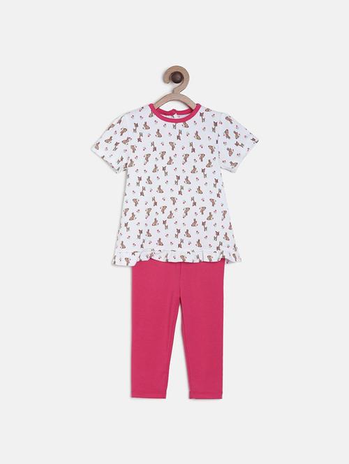 kids printed full length twin set - 21186540 - Very Small Image - 1