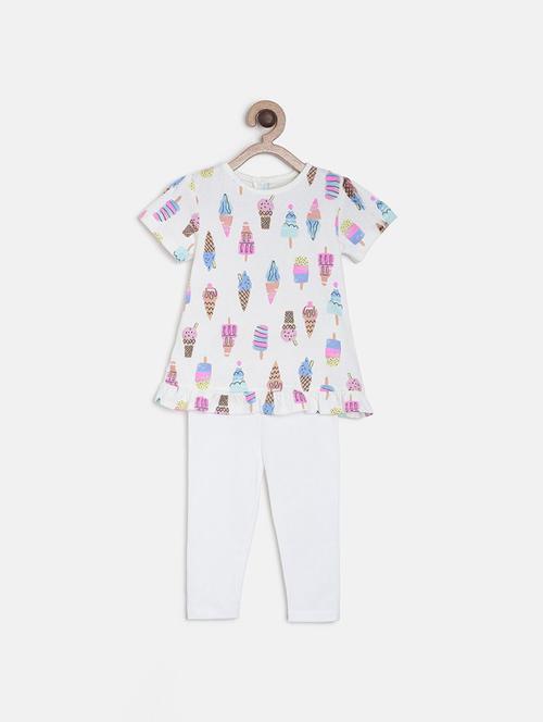kids printed full length twin set - 21186541 - Very Small Image - 1