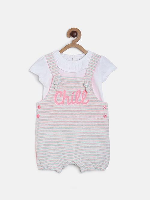 girl printed round neck playsuit - 21186543 - Very Small Image - 1