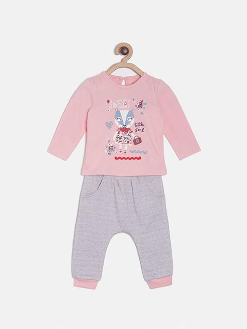 kids printed full length twin set - 21186557 - Very Small Image - 1