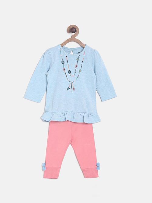 kids printed full length twin set - 21186648 - Very Small Image - 1