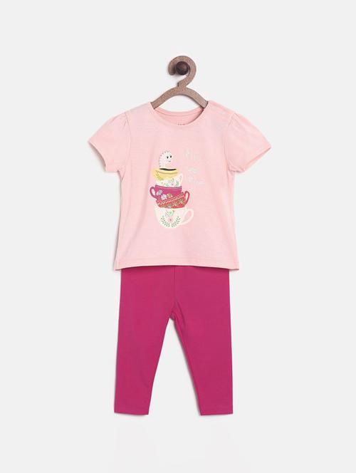 kids printed full length twin set - 21186651 - Very Small Image - 1