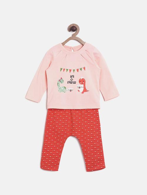 kids printed full length twin set - 21186663 - Very Small Image - 1