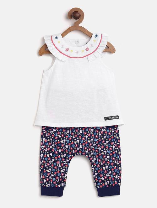 girl printed full length twin set - 21186680 - Very Small Image - 1