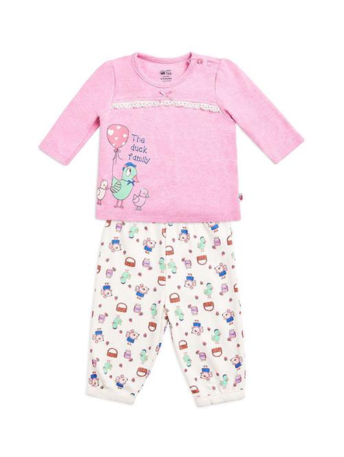kids printed full length twin set - 21186691 - Very Small Image - 1