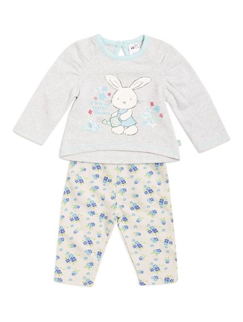 kids printed full length twin set - 21186694 - Very Small Image - 1