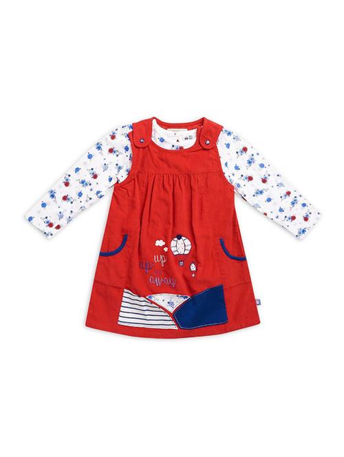 kids cotton dungarees twin set - 21186701 - Very Small Image - 1