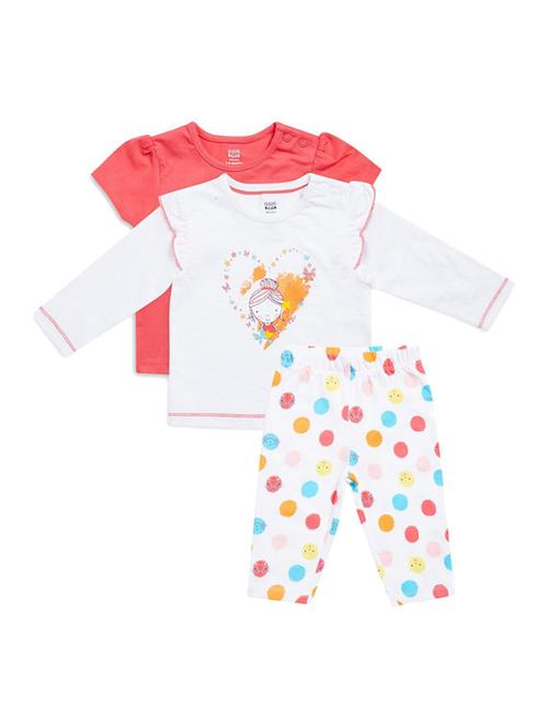 girls round neck printed full length set - 21186739 - Very Small Image - 1