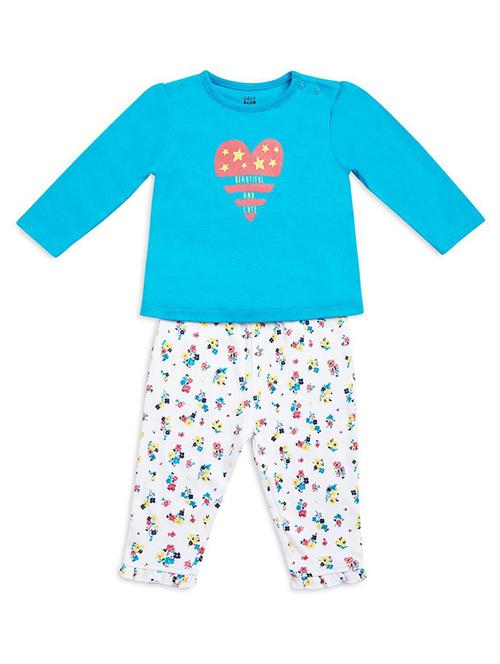 kids printed full length twin set - 21186750 - Very Small Image - 1