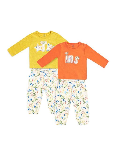 pack of 2 multi colored cotton blend twin sets - 21186757 - Very Small Image - 1