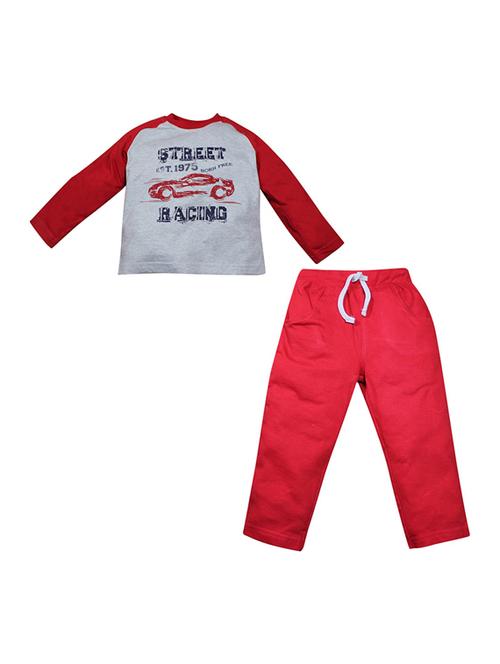 red cotton blend full length set - 21187113 - Very Small Image - 1