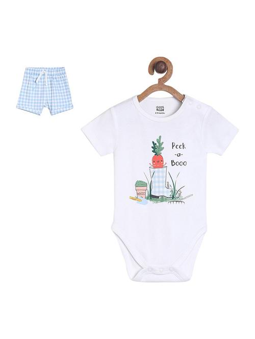 white cotton twin set - 21187191 - Very Small Image - 1
