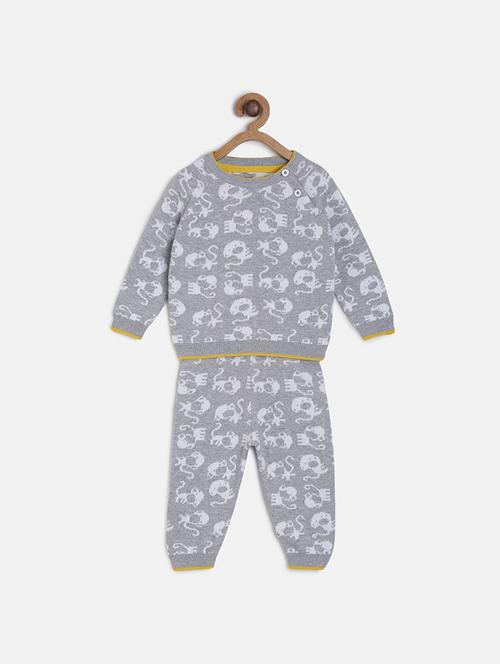 multi colored cotton full length sets twin & dungree - 21187234 - Very Small Image - 1
