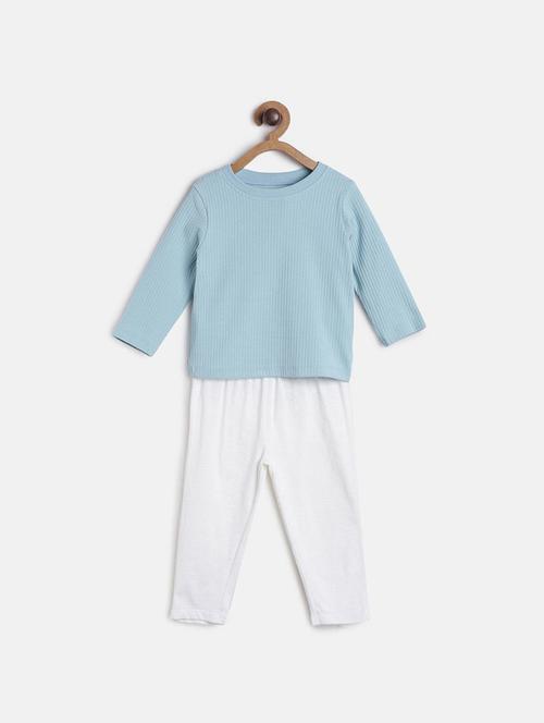 boys round neck solid full length set - 21187274 - Very Small Image - 1