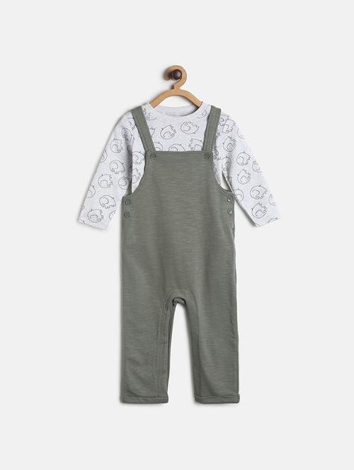 multi colored cotton dungarees twin sets & dungree - 21187283 - Very Small Image - 1