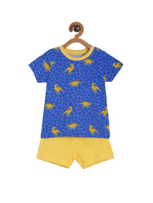 boys round neck printed shorts set - 21187316 - Very Small Image - 1