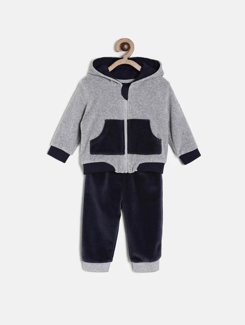 grey cotton blend full length set - 21187463 - Very Small Image - 1