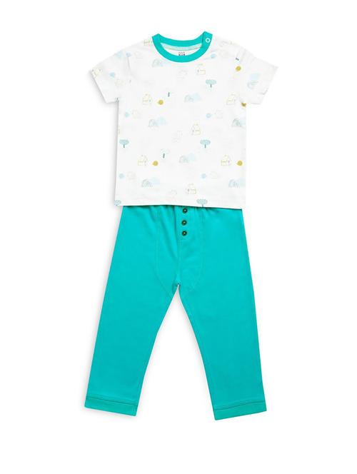 multi colored cotton blend full length sets twin & dungree - 21187552 - Very Small Image - 1