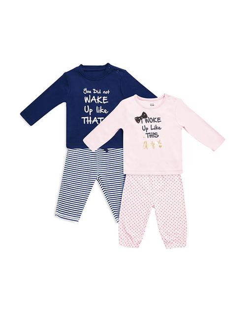 multi colored cotton blend full length sets twin & dungree - 21187566 - Very Small Image - 1