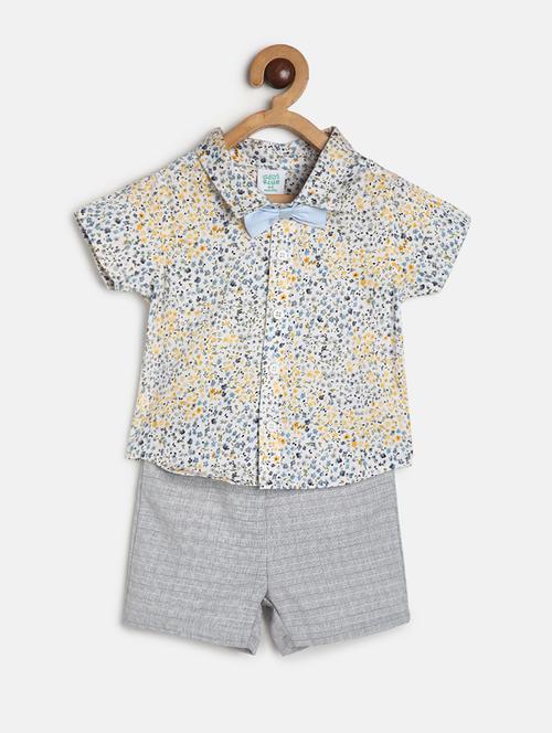 white cotton shorts set - 21187858 - Very Small Image - 1