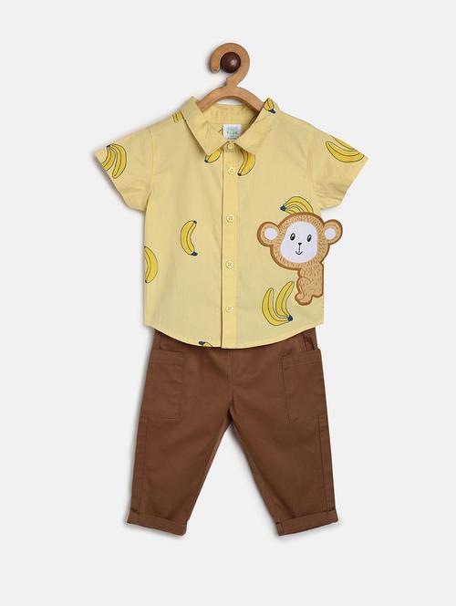 yellow cotton full length set - 21187862 - Very Small Image - 1