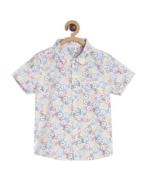 kids printed cotton blend shirt - 21187986 - Very Small Image - 1