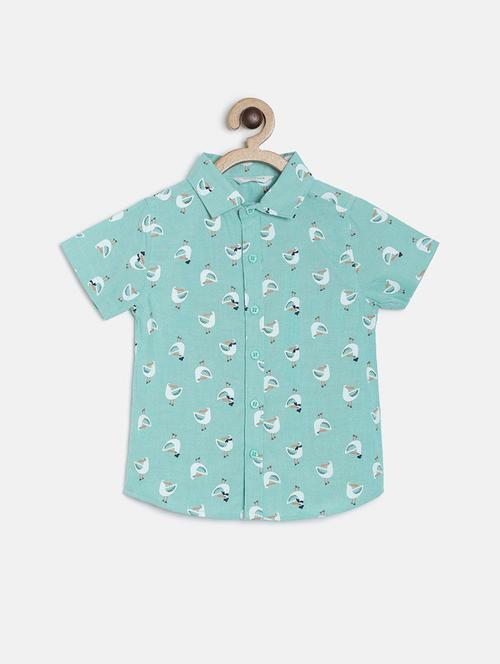 kids printed cotton shirt - 21188014 - Very Small Image - 1