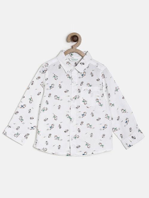 kids printed cotton shirt - 21188036 - Very Small Image - 1