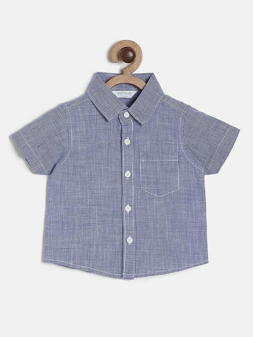 blue check printed shirt - 21188057 - Very Small Image - 1